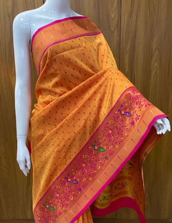 Premium Pure Silk Soft Fabric with Original Zari Weaving Work