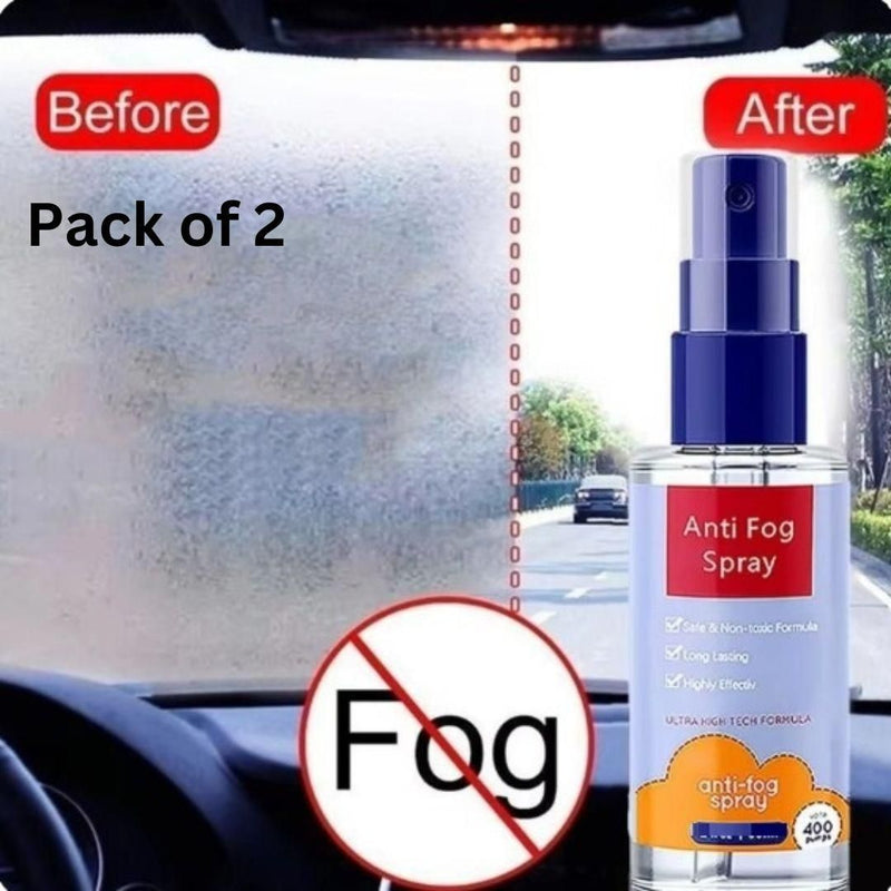 Anti-Fog & Glass Strengthening Spray 120ML (Pack of 2)