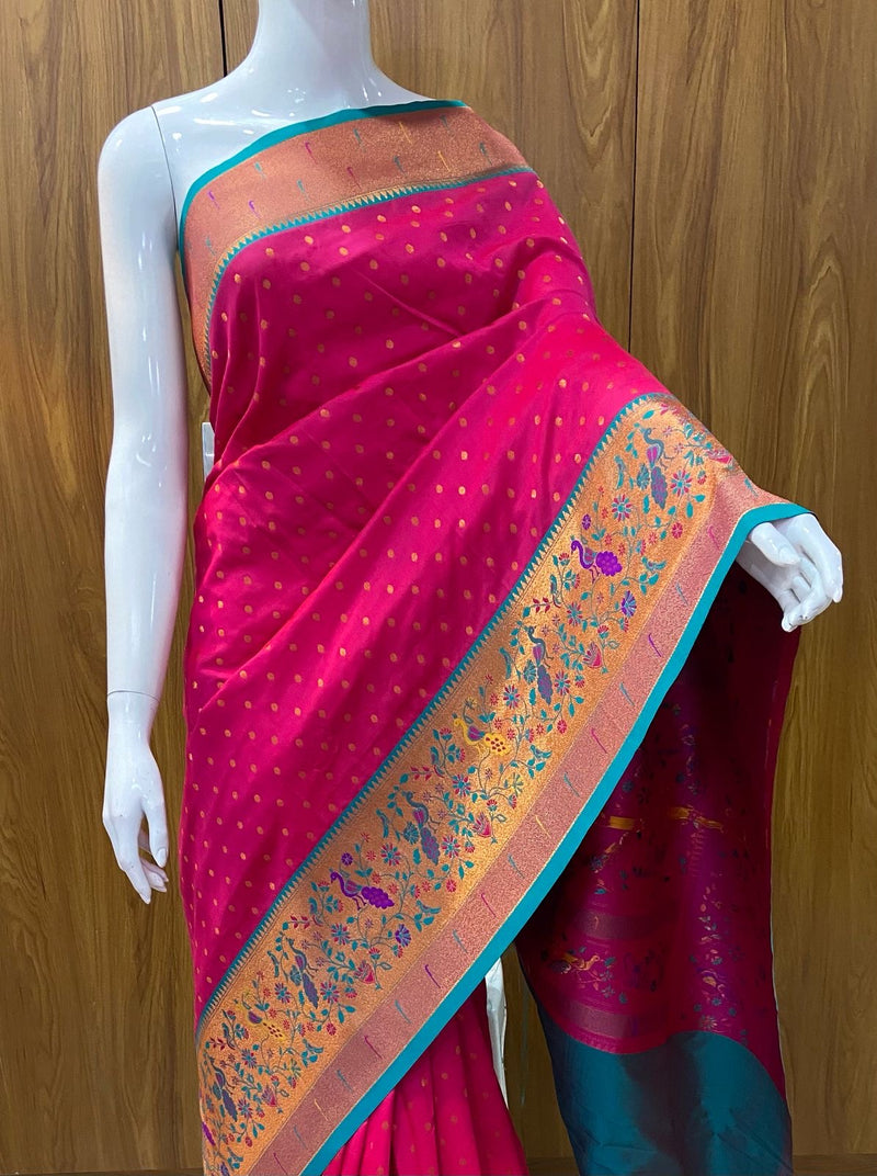 Premium Pure Silk Soft Fabric with Original Zari Weaving Work