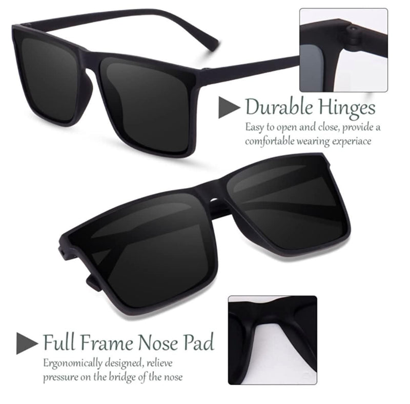 Polarized Retro Square Sunglass