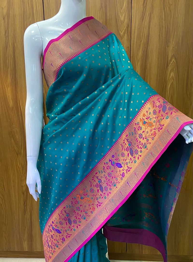 Premium Pure Silk Soft Fabric with Original Zari Weaving Work