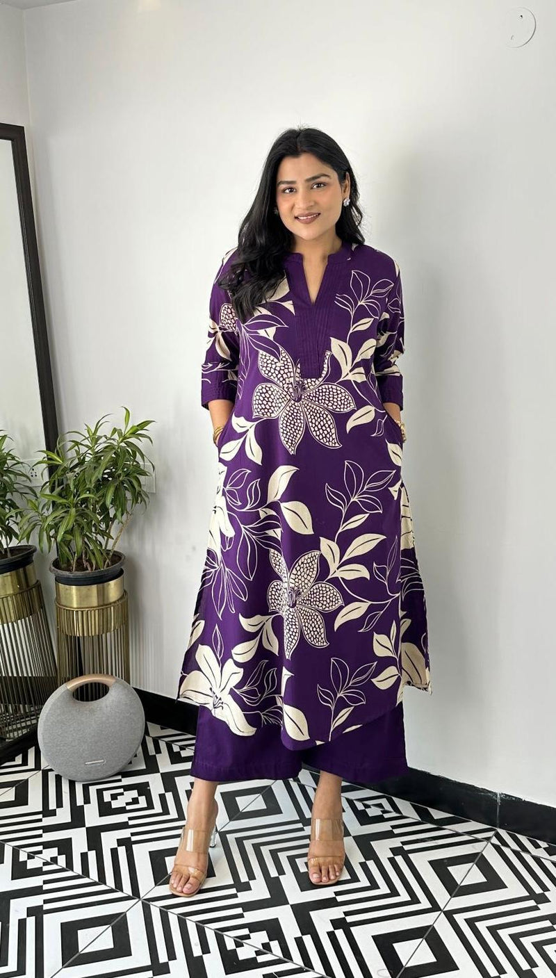 Jaipuri Printed Cotton Co-Ord Set – Elegant & Comfortable