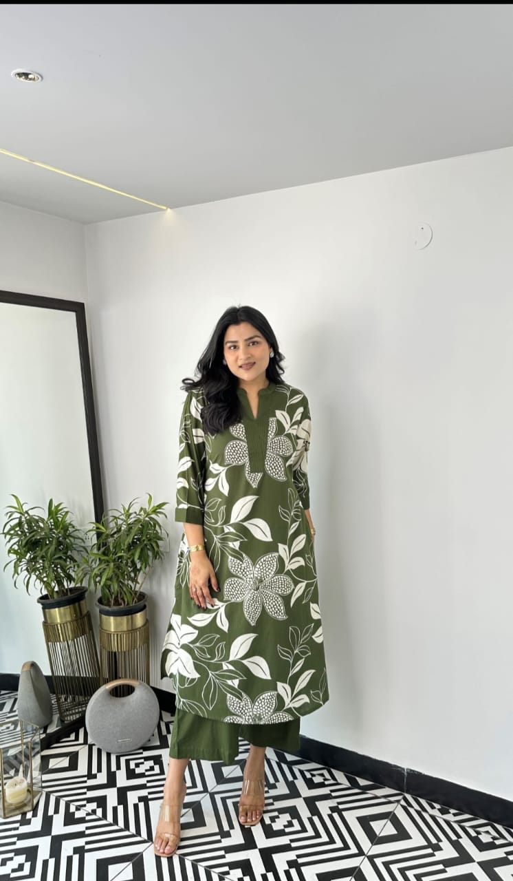 Jaipuri Printed Cotton Co-Ord Set – Elegant & Comfortable